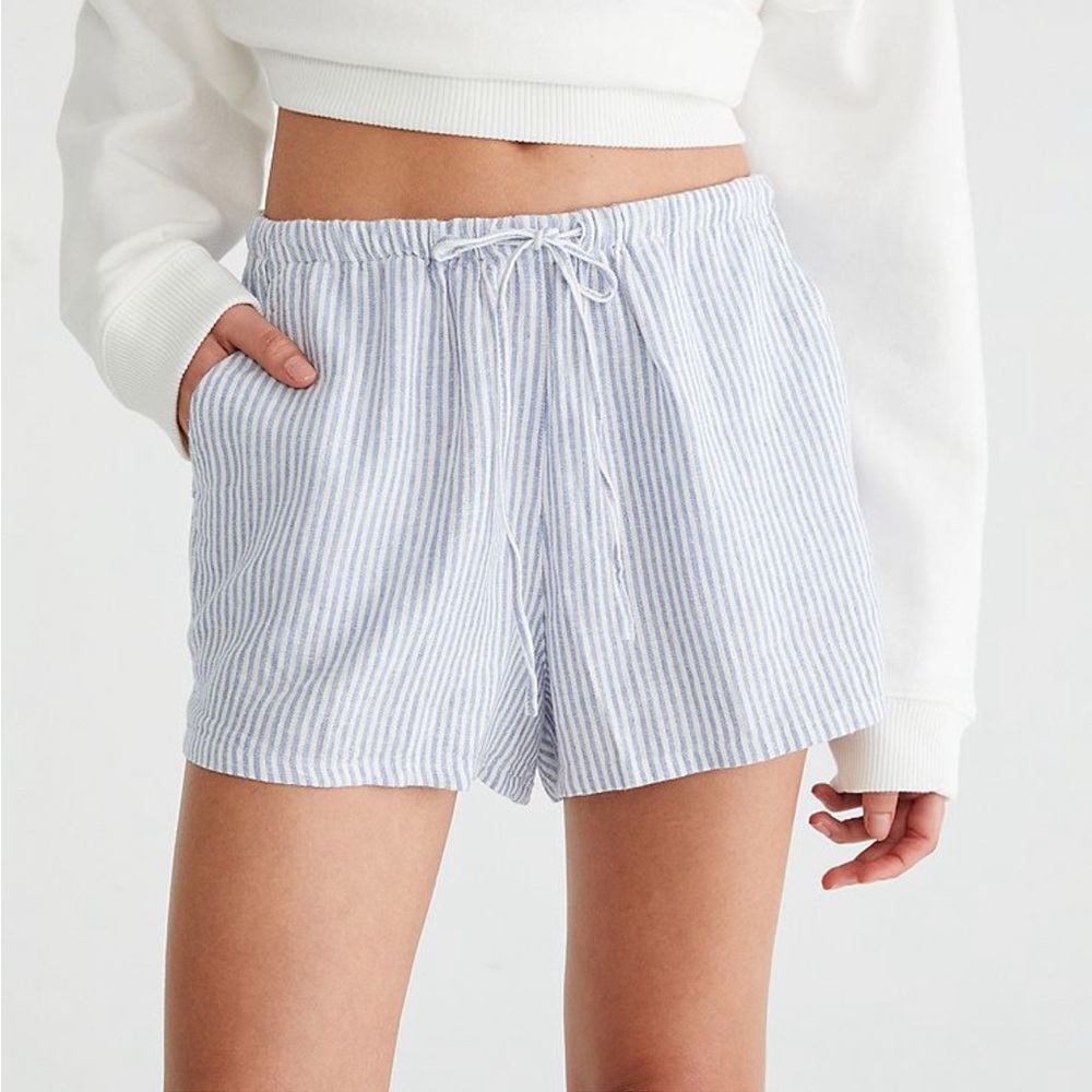 Aeropostale Blue & White Striped Boxer Shorts 💙